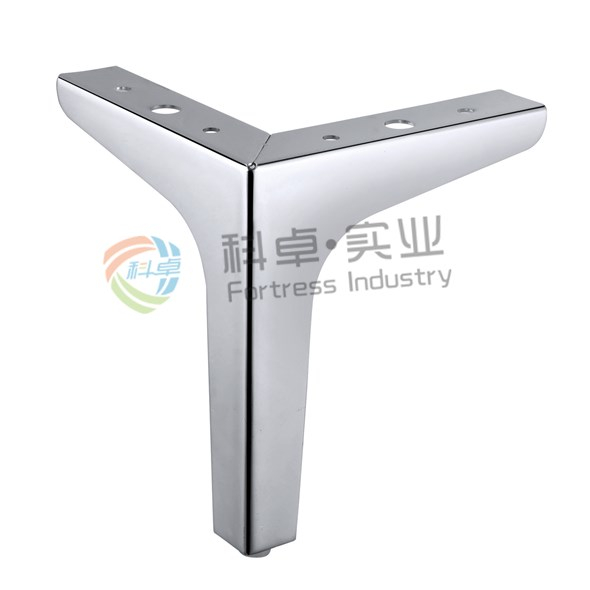 Metal Plating Polishing Y Shape Furniture Legs Sofa Base For Cabinet