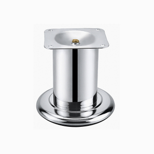 Durable Steel Straight Pipe Chrome Sofa Legs For Table Cabinet