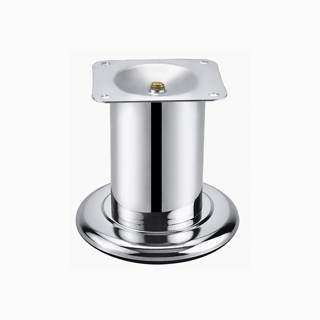 Durable Steel Straight Pipe Chrome Sofa Legs For Table Cabinet