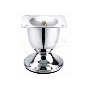 Wine Glass Shape Chrome Plate Iron Sofa Leg For Furniture Base