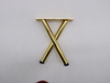 Decoration Golden Adjustable X-type Table Legs For Coffee Dining Table