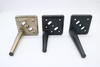 Straight Iron Cone Black Smooth Coffee Table Legs For Kitchen Cabinet