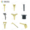 Wholesale Plastic Gold V-Shaped Sofa Decorative Buckles For Furniture Tables