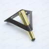 Conical Wood Grain Metal Golden Sofa Legs For Table Furniture Hardware