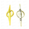 Wholesale Plastic Gold V-Shaped Sofa Decorative Buckles For Furniture Tables