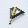 Conical Wood Grain Metal Golden Sofa Legs For Table Furniture Hardware