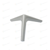 Champagne Gold Solid Metal Round Edged Trident Sofa Legs For Cabinet Table Feet
