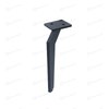 Modern Adjustable Matt Black Metal Cabinet Accessory Sofa Leg For Table Hardware