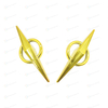 Wholesale Plastic Gold V-Shaped Sofa Decorative Buckles For Furniture Tables